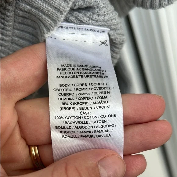 Ralph Lauren Gray Knit Pullover Hoodie - Picture 4 of 6